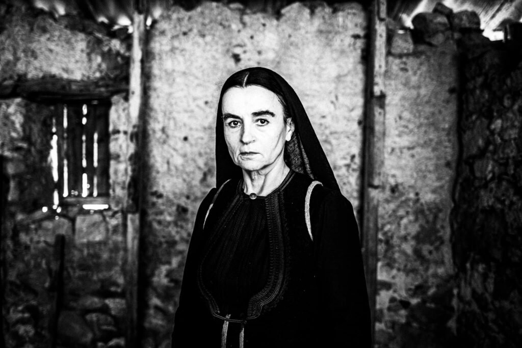 greece. attica. marathon. filming of fonissa (murderess) by view master films.