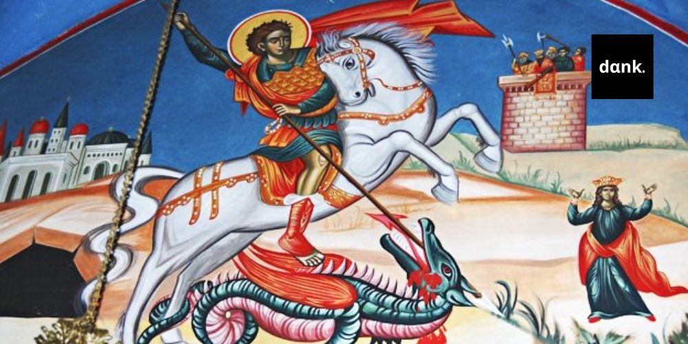 Γιατί ο Άγιος Γεώργιος είναι ήρωας στην Παλαιστίνη; saint george banner