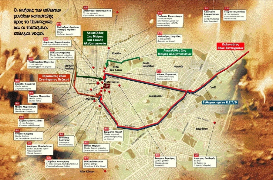 Αυτοί είναι οι (τουλάχιστον) 26 νεκροί του Πολυτεχνείου: Αιώνια σύμβολα του αγώνα για δημοκρατία κι ελευθερία image